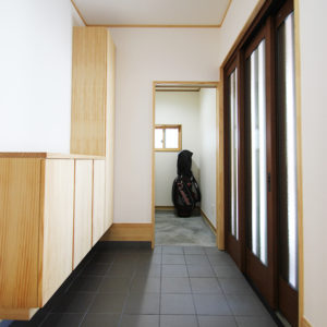 奈良の木の家 玄関