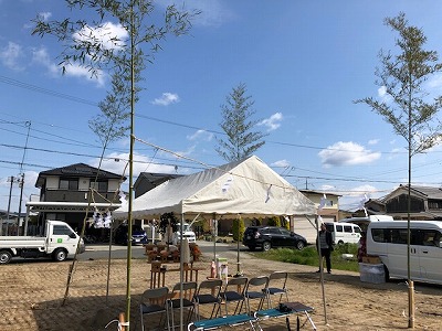 奈良で平屋地鎮祭なら平野木材