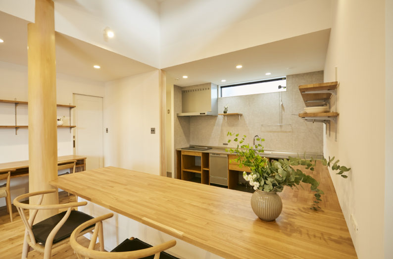 奈良でオーダーキッチン平屋なら平野木材