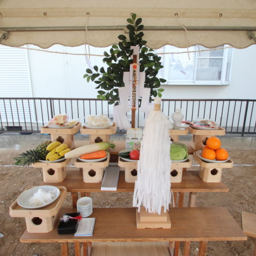 奈良で木の家地鎮祭なら平野木材