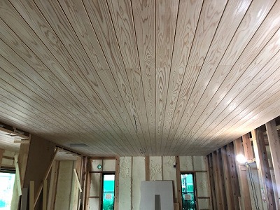 奈良で天井板張りの施工なら木の家工務店平野木材