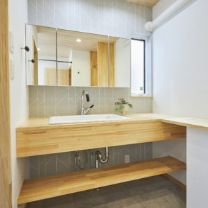 奈良で造作洗面台なら暮らし方を考える工務店平野木材へ