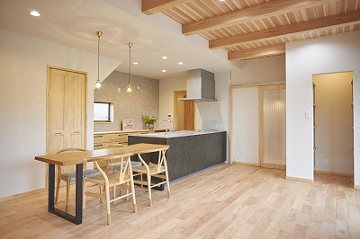 奈良の工務店の平野木材の注文住宅い戸建て木の家リビング