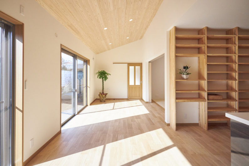 奈良で美しい無垢の木の家注文住宅リビングなら平野木材