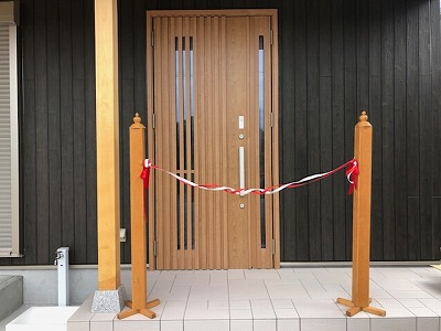 奈良の木の家工務店の平野木材の完成引渡し風景