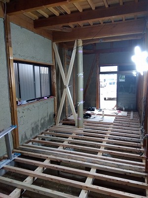 奈良の工務店、平野木材の丁寧な施工の現場写真
